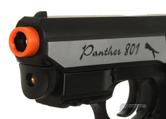 WG Panther CO2 Airsoft Pistol w/ Laser ( Black / Silver )