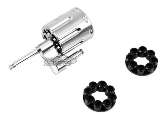 WG CO2 Non-Blowback Revolver Cylinder Set ( Silver )