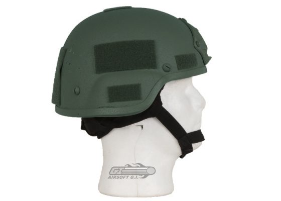 X-Factor MICH 2000 Replica Helmet with NVG Mount ( OD Green )