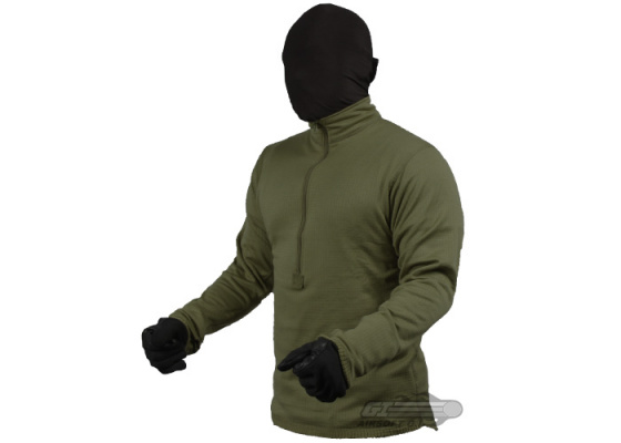 Condor Outdoor Base II Zip Pullover ( OD Green / Large )