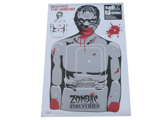 Zombie Industries Chris Zombie Indoor Paper Target - 25 Pack ( 17.5 x 23.5" )