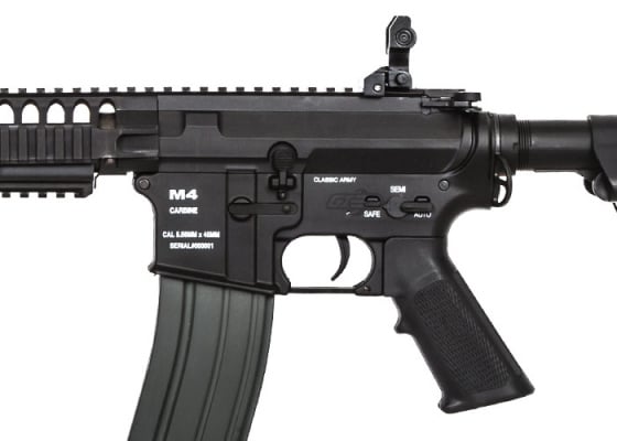 Classic Army Skirmish CA4A1 EC2 M4 RIS Carbine AEG Airsoft Rifle ( Black )