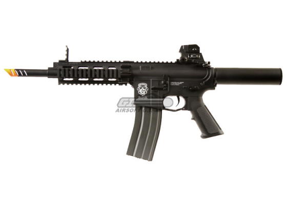 G&G Combat Machine GR16 CQW Wasp M4 Carbine Blow Back AEG Airsoft Rifle ( Black )