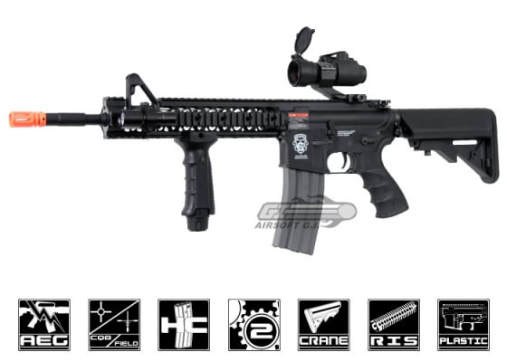 G&G GR15 Raider XL Plastic M4 Carbine Blowback AEG Airsoft Rifle Battery & Charger Package ( Black )