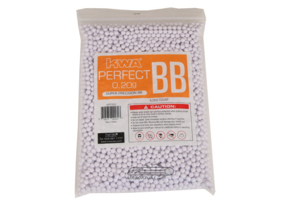KWA Perfect .20g 4000 ct. BBs ( White ) KWA Perfect .20g 4000 ct. BBs ( White )