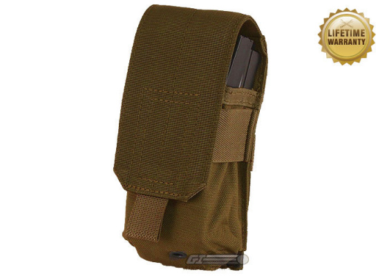 Pantac USA 1000D Cordura Molle M4 / M16 Single Magazine Pouch ( Coyote )