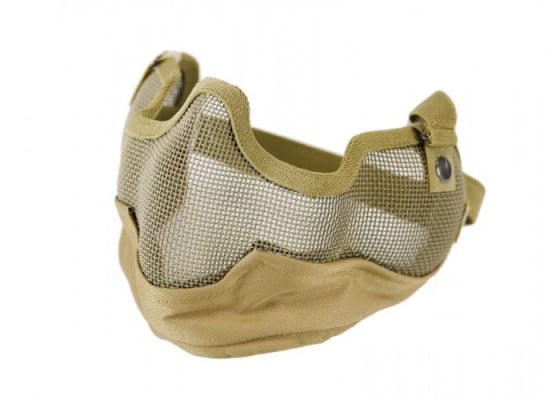 Bravo V2 Strike Metal Mesh Lower Face Mask ( Tan )