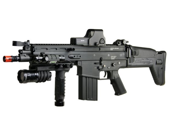 Classic Army Full Metal MK17-H AEG Airsoft Rifle ( Black )