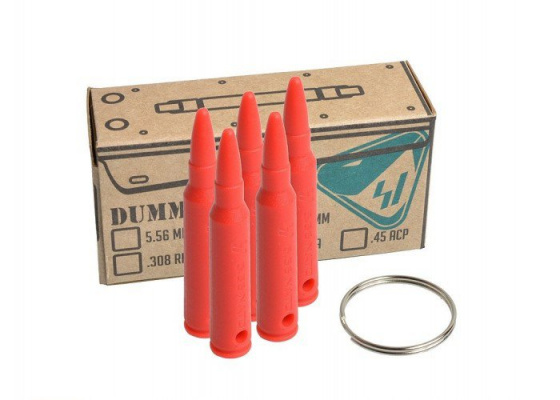 Strike Industries 556 Dummy Rounds w/ Key Ring ( Red )