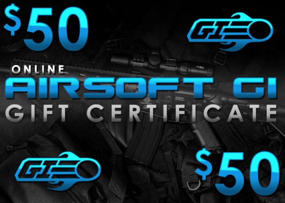 Airsoft GI Gift Certificate $50 ( Online Only / E-mail Delivery )
