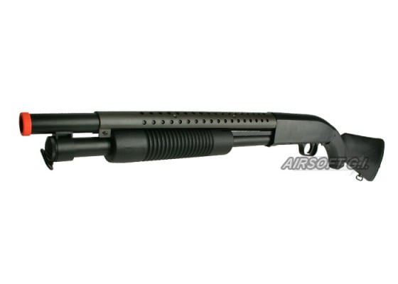 Double Eagle M58A Full Stock Spring Airsoft Shotgun ( Black )