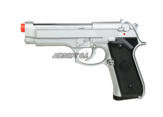 ( Discontinued ) KJW Full Metal M9 Silver Airsoft Pistol ( Latest Edition )