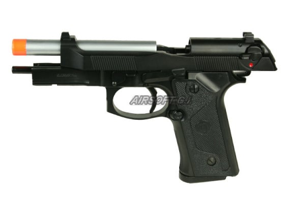 KJW IAFM M9 Elite GBB Airsoft Pistol ( Black / Silver )