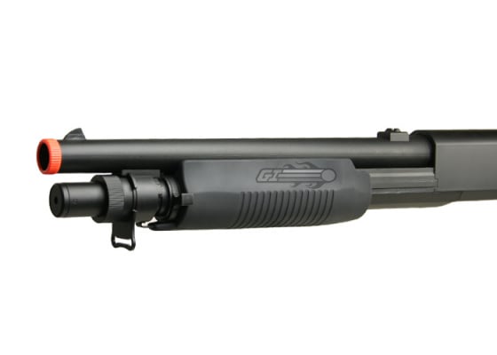 Double Eagle M3 Full Stock Multi-Shot Spring Airsoft Shotgun ( Black )