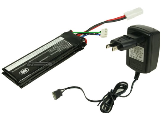 (Discontinued) SRC 11.1v 1000 mAh LiPo Tri-Panel Battery Package ( Battery , Charger & Liposack )