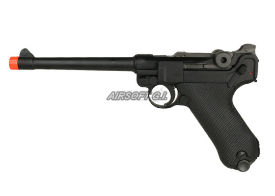 WE P08M Luger Pistol GBB Airsoft Pistol ( Black )