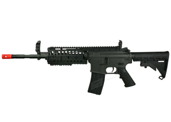 JG F6613 SR16 RIS M4 Carbine AEG Airsoft Rifle Enhanced Version ( Black )