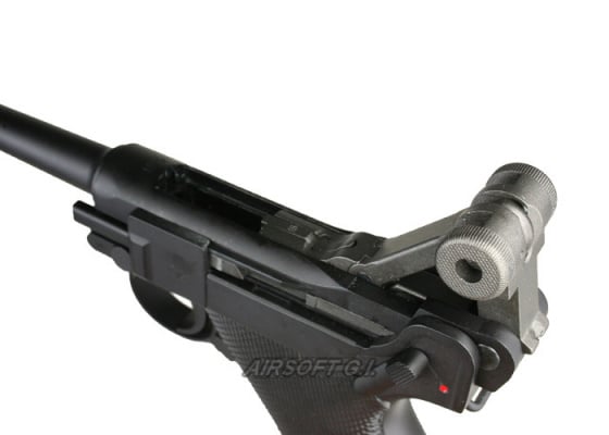 WE P08S Luger GBB Airsoft Pistol ( Black )