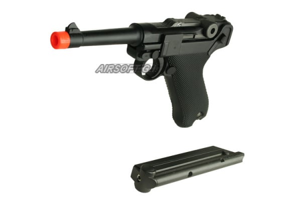 WE P08S Luger GBB Airsoft Pistol ( Black ) WE P08S Luger GBB Airsoft Pistol ( Black )