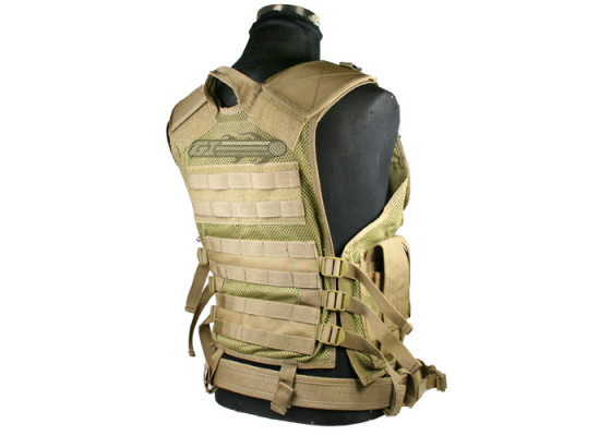 Condor Outdoor Crossdraw Tactical Vest ( Tan / M - L )