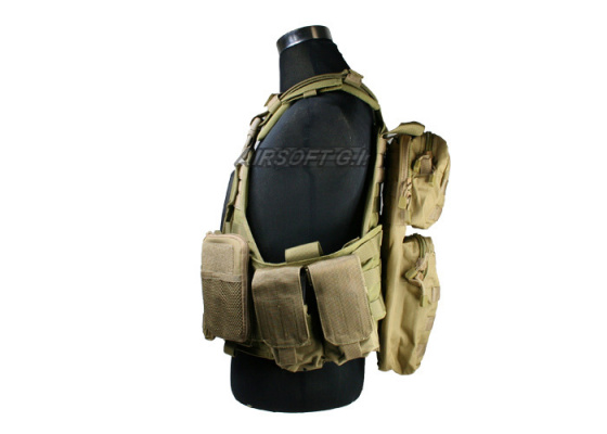 J-Tech Aegis-II Plate Carrier Tactical Vest ( COY Brown / Medium )