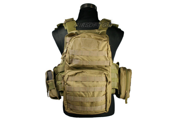 J-Tech Aegis-II Plate Carrier Tactical Vest ( COY Brown / Medium )