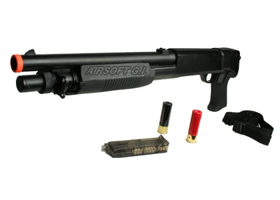 UTG Multi Shot Combat Commando M3 S Spring Airsoft Shotgun ( Black )