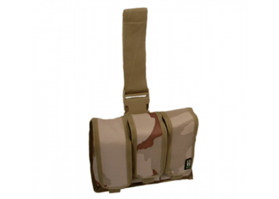 UTG Triple Drop Leg Mag Pouch ( Desert Camo )