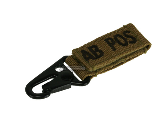 Condor Outdoor AB Positive Blood Type Key Chain ( Tan )