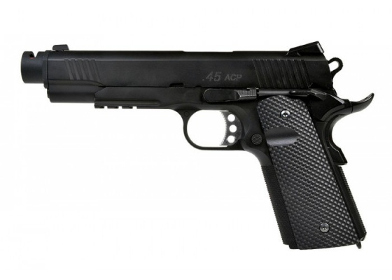 Socom Gear Double Star Combat M1911 GBB Airsoft Pistol with Compensator ( Black )