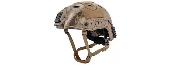Lancer Tactical PJ Ballistic Helmet w/ Vent Holes ( A-TACS AU / L - XL )