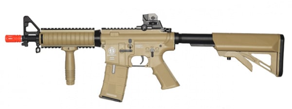 ICS M4 CQBR Sportline Carbine AEG Airsoft Rifle w/ Vertical Grip ( Tan )