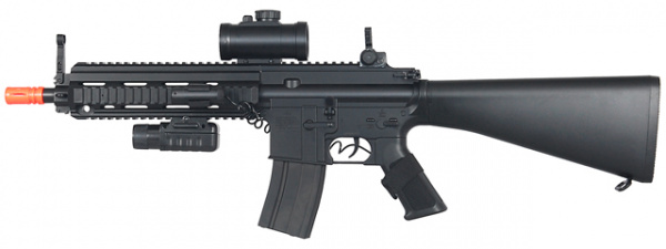 Double Eagle 614 LPEG Airsoft Rifle w/ Red Dot Sight ( Black )