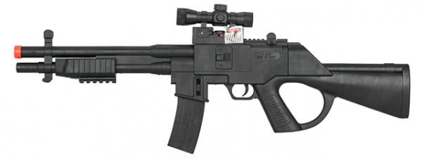 UK Arms P2338A M4 Tactical Spring Airsoft Shotgun w/ Scope & Laser ( Black )