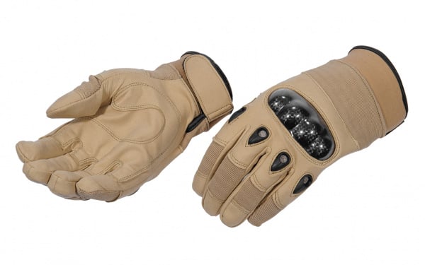 Emerson Tactical Assault Hard Knuckle Gloves ( Tan / S )