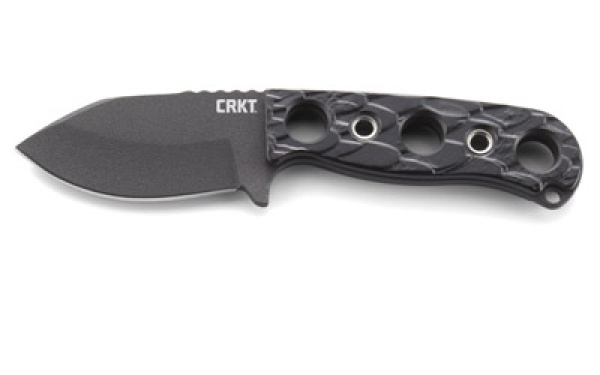 CRKT Pangolin 2.9" Drop Point Fixed Blade Knife ( Black )