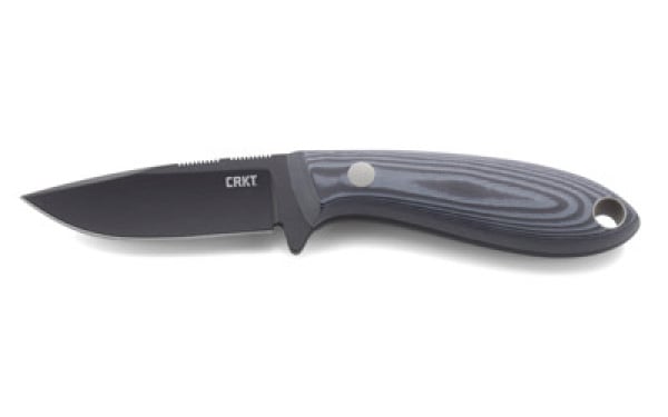 CRKT Mossback Hunter 3.1" Drop Point Fixed Blade Knife ( Black )