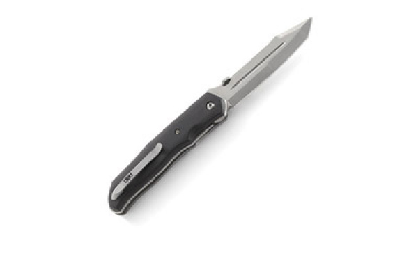 CRKT Terzuola Bt70 Modified Tanto Folder Knife ( Black )