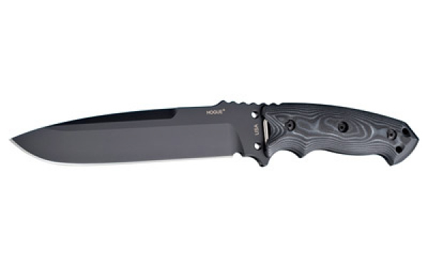 Hogue Ex-F01 7" Fixed A-2 Black Kote Black G10 Handle Fixed Blade Knife ( Black )