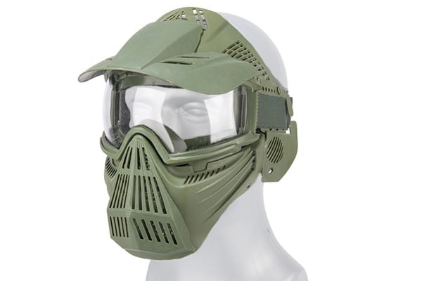 CYMA Full Face Mask w/ Visor ( OD Green )