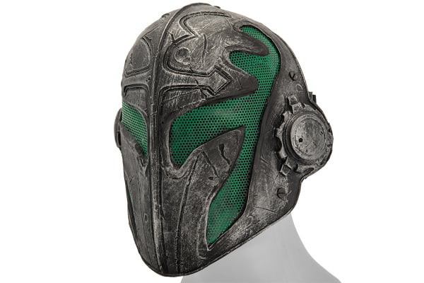 Emerson Steel Mesh "Templar" Mask ( Green )