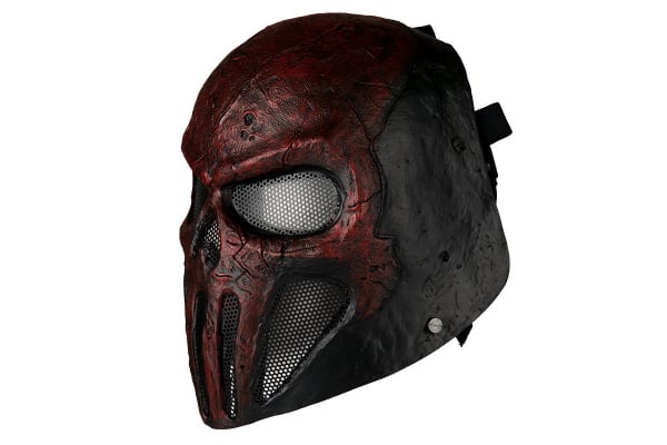 Emerson Wire Mesh "Skull Punisher" Mask ( Red / Black )