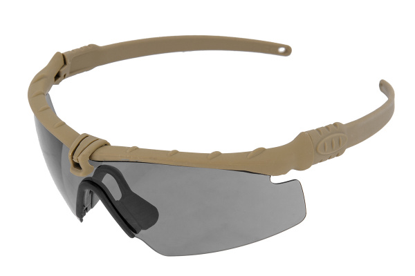 Emerson Shooting Glasses Smoke Gray Lens ( Tan )