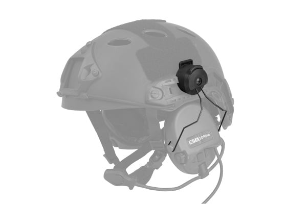 Lancer Tactical MSA Headset Rail Helmet Adapter ( Black )