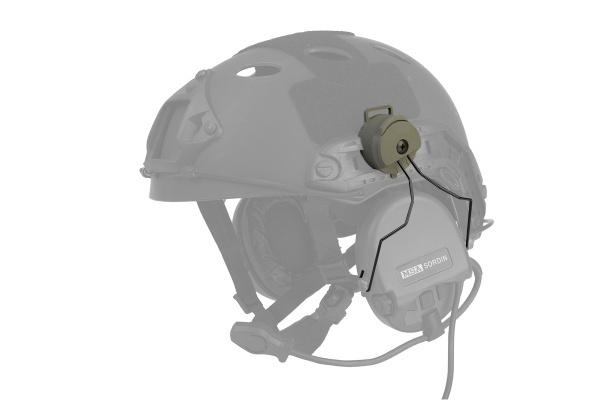 Lancer Tactical MSA Headset Rail Helmet Adapter ( Foliage )