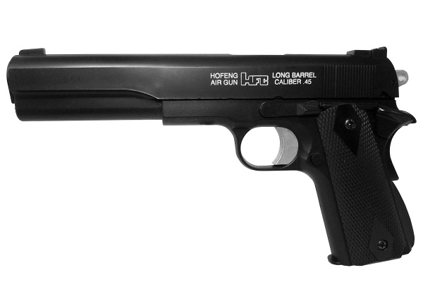 HFC HA123B 1911 Extended Spring Airsoft Pistol ( Black )
