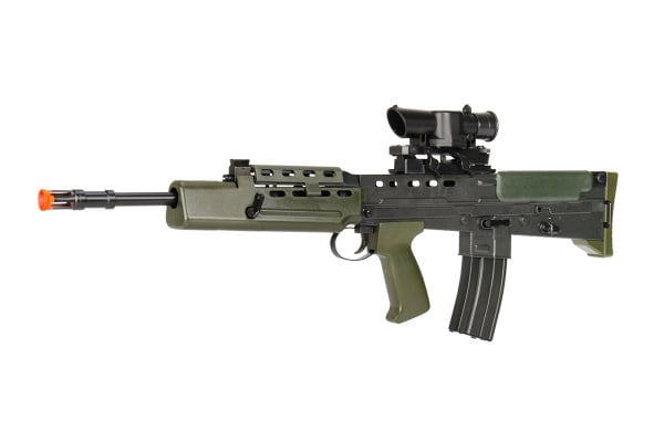 HFC L85 A1 with Scope Carbine Spring Airsoft Rifle ( Black / OD Green )