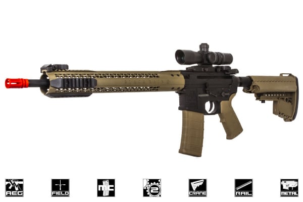 Black Rain Ordnance Fallout 15 Force Battle AEG Airsoft Rifle by King Arms ( Black /  Dark Earth )