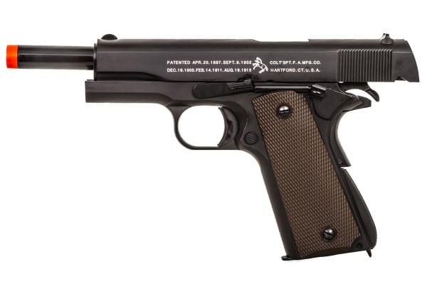 Colt WWII 1911 Government GBB Airsoft Pistol By KJW ( Black )