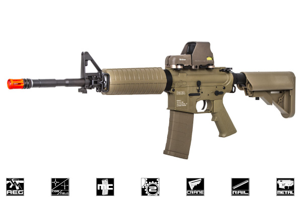 KWA KM4 A1 Carbine M4 AEG Carbine Airsoft Rifle ( Flat Dark Earth )